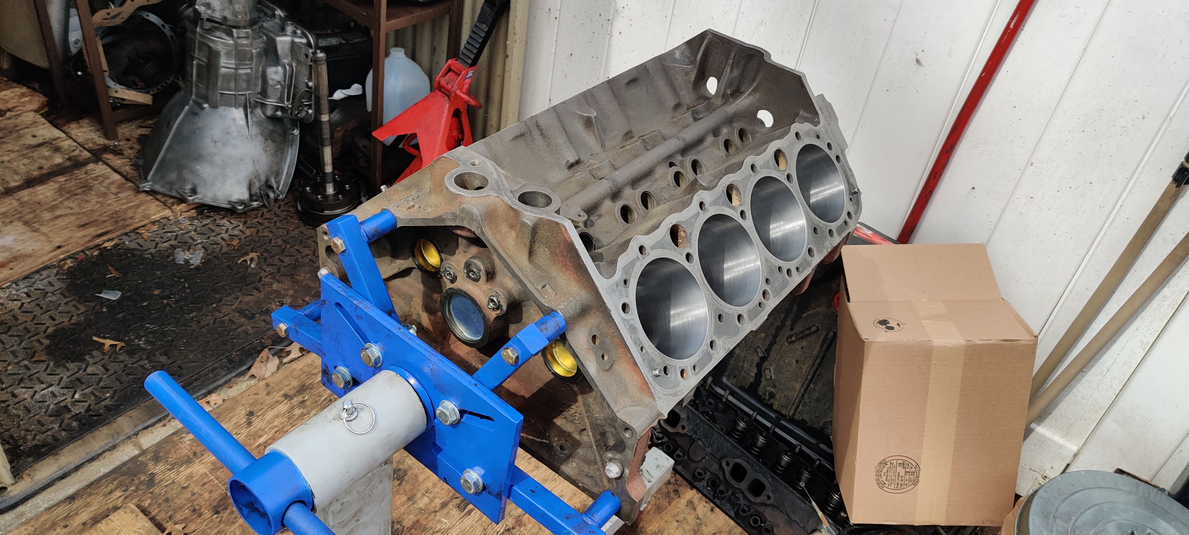 Cleaned engine block